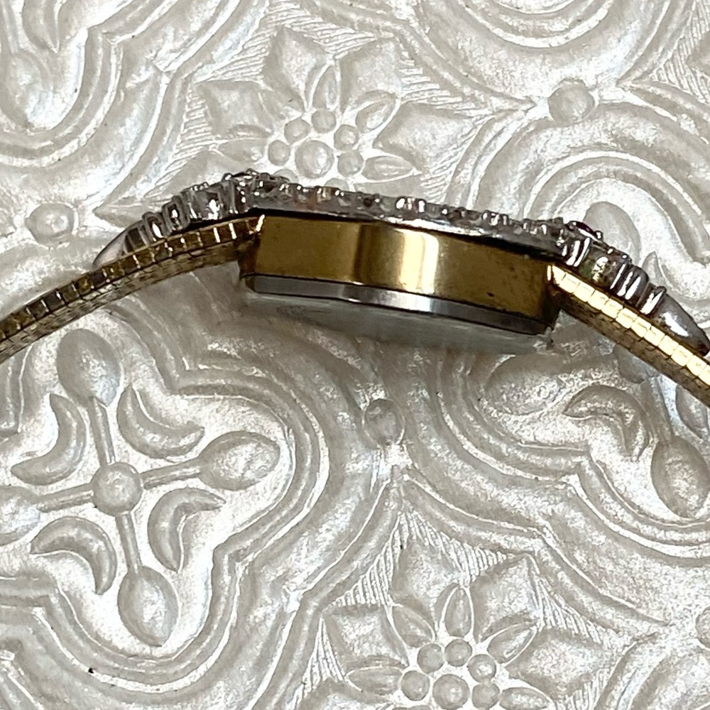 Vintage Lucien Piccard Diamond & Ruby Accented Bezel Dainty Cocktail Watch - Picture 12 of 16